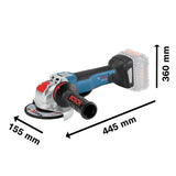 Amoladora inalámbrica Bosch GWX 18V-10 PC 18V SB en maletín