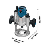 Fresadora Bosch GOF 1600 CE 1600W 220V c/base de inmersión