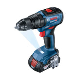 Taladro percutor atornillador Bosch GSB 18V-50 2 bat+maletín