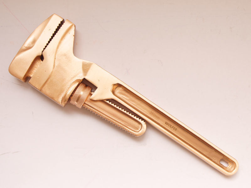 Llave Stilson Antichispa 580 mm 105 mm Cu - Be Wolfer EX124-580