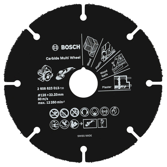 Disco Multimaterial 125 mm para Amoladora Bosch 2608623013