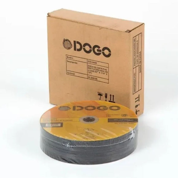 Pack 25 Disco Corte Acero para Amoladora Dogo 04685 disco con caja