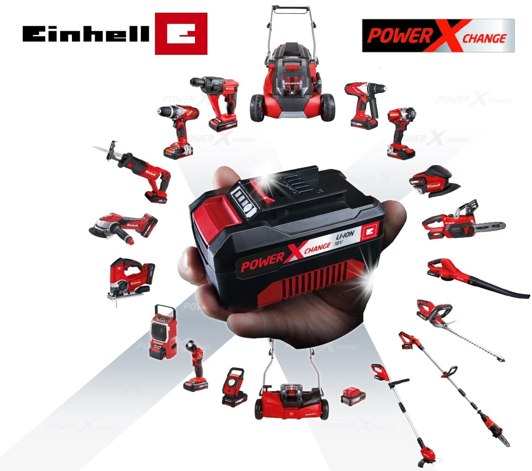 EINHELL Bateria 18v 2.5 Ah + Cargador Rapido Power Xchange Einhell