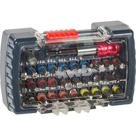 Juego de puntas 32 piezas KWB 49118470 caja cerrada