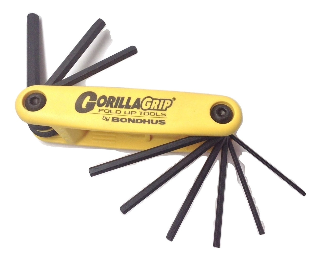 Llaves Allen Tipo Navaja Suiza 9 Unidades 5/64-1/4" Gorilla Grip Bondhus 12589