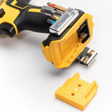 Porta herramientas DeWalt 18V/20V Stealthmounts TM-DW18-YLW-4 demostración de su utilización