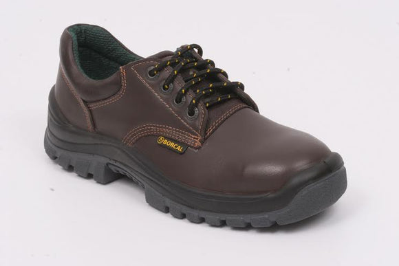 Zapato de Seguridad Premium con Puntera de Acero Modelo Prusiano Talle 38 Marrón Borcal DOG41138