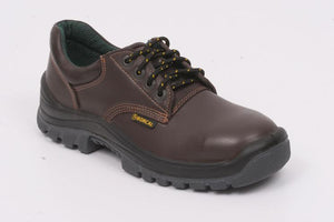 Zapato de Seguridad Premium con Puntera de Acero Modelo Prusiano Talle 45 Marrón Borcal DOG41145