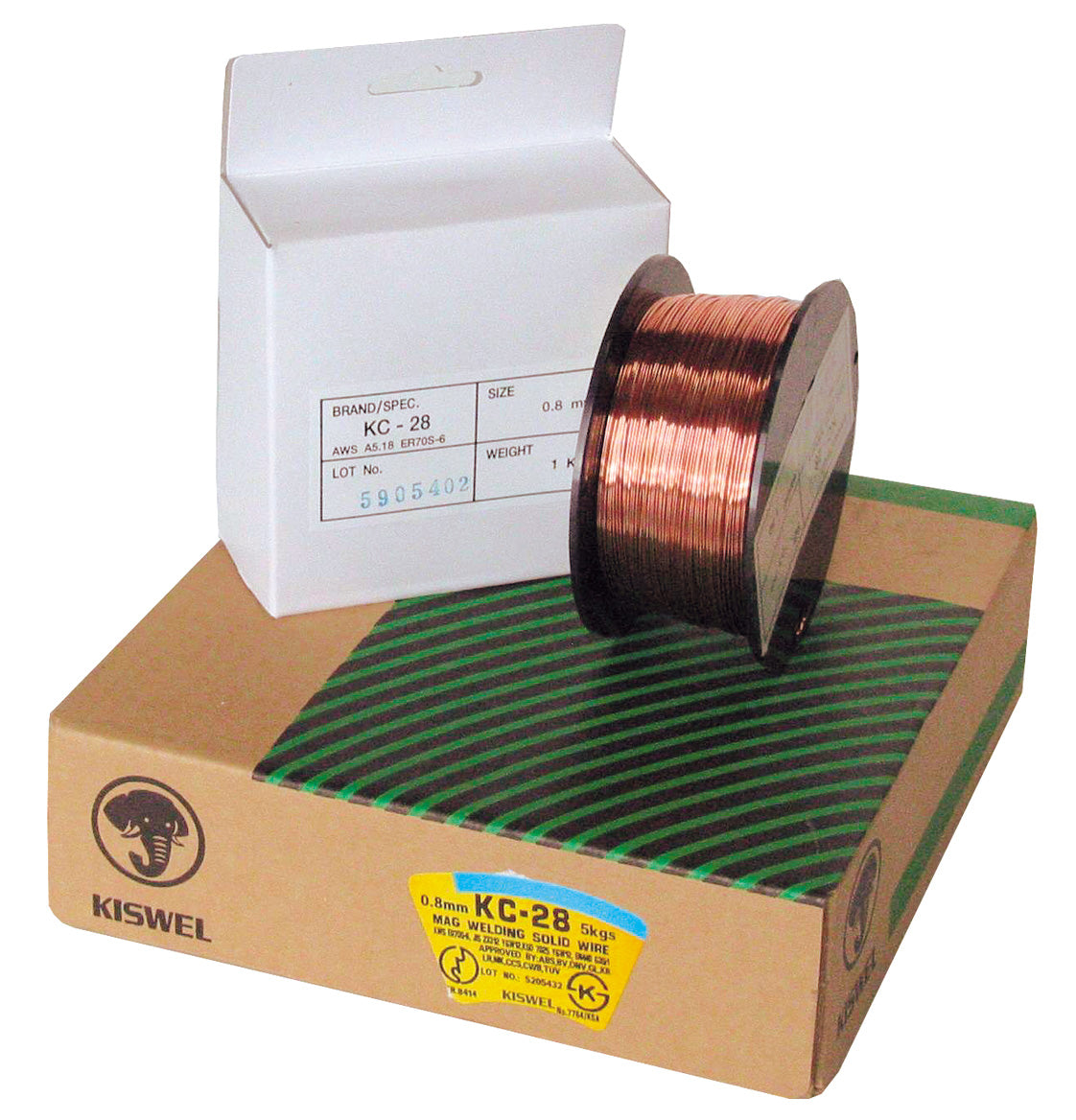 Alambre Contínuo MIG para Aceros al Carbono 1,2 mm x 15 Kg Kiswel ER7056