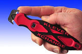 Cutter de Seguridad Cabeza Intercambiable Hoja Doble Rojo Klever JCK-XC-R