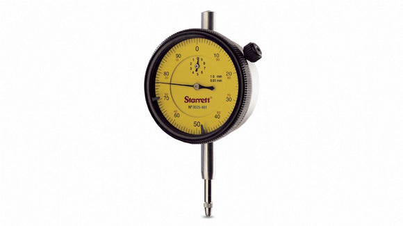 Reloj Comparador 10 mm Resolución 0,01 mm Starrett 3025-481